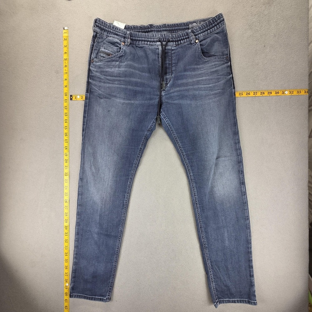 Diesel Jeans Mens 31x31 Blue Krailey Ne Med Wash Relaxed Tapered Stretch Jogger